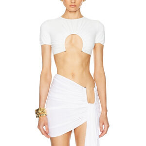 Christopher Esber White Cut-Out Top